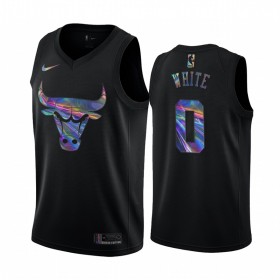 Maillot NBA Chicago Bulls Coby White 0 Iridescent HWC Collection Swingman - Homme